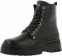 Bullboxer Zwarte Leren Veterschoenen Meisjes Black Dames - Thumbnail 2