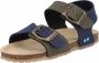 BunniesJR Bunnies JR Bonny Beach Jongens Sandalen Groen Blauw Imitatieleer Gesp - Thumbnail 2