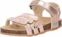 BunniesJR Bunnies JR 222415 596 Meisjes Sandalen Roze Imitatieleer Klittenband - Thumbnail 2