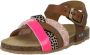 Bunnies JR Becky Beach Meisjes Sandalen Bruin Multi Roze Imitatieleer Gesp - Thumbnail 2