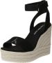 Calvin Klein Sleehaksandaaltjes WEDGE SANDAL SU MG BTW zomerschoen sandaal keilhak met klittenbandjes - Thumbnail 3