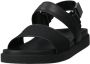 Calvin Klein Stijlvolle Zwarte Leren Heren Sandalen Black Heren - Thumbnail 2