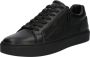 Calvin Klein Zwarte Leren Sneakers met Ingelegd Logo Black Dames - Thumbnail 2