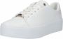 Calvin Klein Flatform Lace Up HW0HW00575 0K4 Vrouwen Wit Sneakers Sneakers - Thumbnail 3