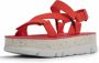 Camper Verhoog je zomerse stijl met Oruga Up-sandalen Red Dames - Thumbnail 2
