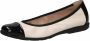 Caprice Cream Casual Ballerina Flats Beige Dames - Thumbnail 2