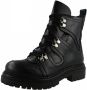 Ca'shott 24200 Veterboots Laarzen Met Veters Dames Zwart - Thumbnail 3