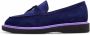 Cesare Gaspari Suede Slip-On Loafers Navy blue Dames - Thumbnail 2