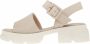 Cesare Gaspari Platformzool Sandalen Beige Dames - Thumbnail 2