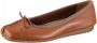 Clarks Damesschoenen Freckle Ice Dark Tan Leather - Thumbnail 4