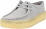 Clarks Dames schoenen Wallabee Cup D light grey suede - Thumbnail 2