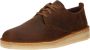 Clarks Coal London Beeswax Bruin Leer Lage veterschoenen - Thumbnail 3