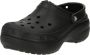 Crocs Klassieke Platform Gevoerde Klompen voor Dames Black Dames - Thumbnail 3