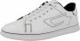 Diesel Witte Leren Sneakers met Gekleurd Patroon White Heren - Thumbnail 2