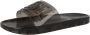 Diesel Zwembadslippers in helder PVC Black Dames - Thumbnail 1