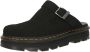 Dr. Martens ZebZag Suede Mules Dames Black- Dames Black - Thumbnail 4