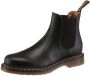 Dr. Martens Klassieke Chelsea-laarzen van glad leer met gele stiksels en AirWair-logo Black - Thumbnail 4