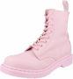 Dr Martens Dr. Martens 1460 PASCAL CHALK PINK VIRGINA Volwassenen VeterlaarzenHalf hoge schoenen Kleur Roze - Thumbnail 2