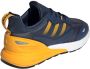 Adidas Originals ZX 2K Boost 2.0 Schoenen Crew Blue Semi Solar Gold Core Black Heren - Thumbnail 13