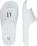 Armani Exchange Band Hiel Polyurethaan Slippers Lente Zomer Collectie White Dames - Thumbnail 2