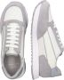 Emporio Armani Stijlvolle Leren Sneakers voor Heren Gray Heren - Thumbnail 2