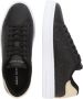 Armani Exchange Zwarte Leren Geometrisch Patroon Sneakers Black Dames - Thumbnail 7