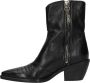 A.s.98 B84205 Enkellaarsjes Enkelboots met rits Dames Zwart - Thumbnail 11