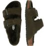 Birkenstock Shearling Arizona Sandalen Groen Heren - Thumbnail 9