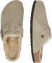 Birkenstock Beige Suède Boston Klomp Sandalen Beige - Thumbnail 23