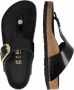 Birkenstock Damessandalen Gizeh Big Buckle Natural Leather Patent Large Black Dames - Thumbnail 13