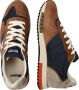 Blauer Bruin Leren Platte Schoenen Brown Heren - Thumbnail 2