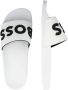 Hugo Boss Italiaans gemaakte Kirk Slides met contrastlogo White Heren - Thumbnail 6