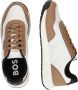 Hugo Boss Blauwe Sneakers met Eva Rubberen Zool Beige Heren - Thumbnail 15