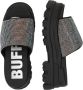 Buffalo Glam Slide Wedges Black Dames - Thumbnail 9