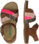 Bunnies JR Becky Beach Meisjes Sandalen Bruin Multi Roze Imitatieleer Gesp - Thumbnail 7