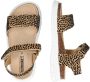 BunniesJR Bunnies JR Bregje Beach Meisjes Sandalen Beige Print Imitatieleer Klittenband - Thumbnail 12