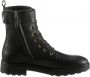 Calvin Klein Cleat Biker Boot Veterboots Laarzen Met Veters Dames Zwart - Thumbnail 14