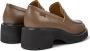 Camper Stedelijke Chunky Leren Loafers Black Dames - Thumbnail 10