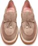 Cesare Gaspari Suede Slip-On Loafers Beige Brown Dames - Thumbnail 10