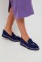 Cesare Gaspari Suede Slip-On Loafers Navy blue Dames - Thumbnail 10