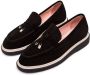 Cesare Gaspari Suede Slip-On Loafers Zwart Suède Black Dames - Thumbnail 11