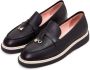 Cesare Gaspari Suede Slip-On Loafers Black Dames - Thumbnail 13