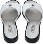 Cesare Gaspari Leren Urban Platform Hak Sandalen White Dames - Thumbnail 12