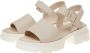 Cesare Gaspari Platformzool Sandalen Beige Dames - Thumbnail 12