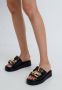 Cesare Gaspari Luxe Leren Ketting Sandalen Black Dames - Thumbnail 10