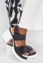 Cesare Gaspari Stijlvolle Plateauhak Sandalen Black Dames - Thumbnail 12