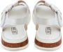 Cesare Gaspari Urban Leren Plateauhakken Sandalen White Dames - Thumbnail 17