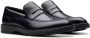 Clarks Zwarte Instapleren Schoenen Aldwin Step Black Heren - Thumbnail 9