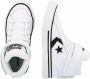 Converse Pro Blaze Strap Leren Sneaker White Dames - Thumbnail 4