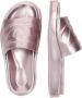 Diesel Sa-Slide D Oval W Metallic slide sandals with Oval D strap Purple Dames - Thumbnail 13